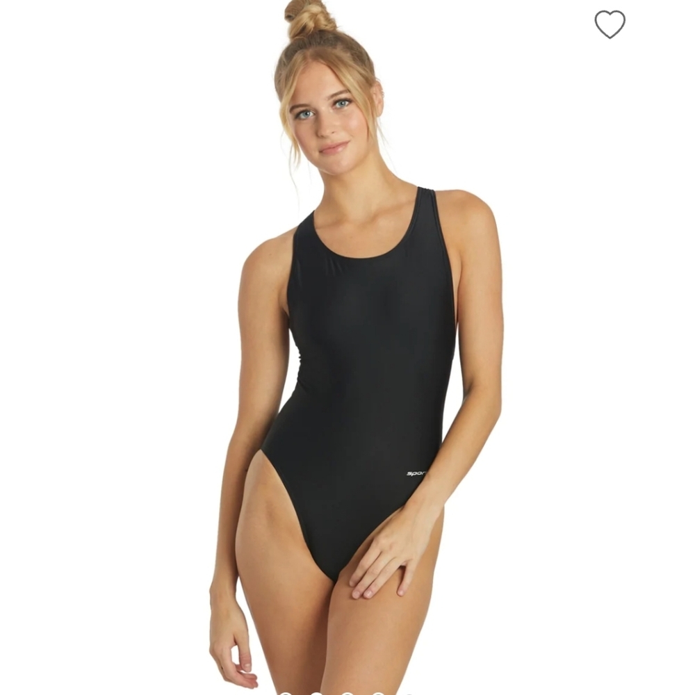 Womens Sporti black size 4 swim suit